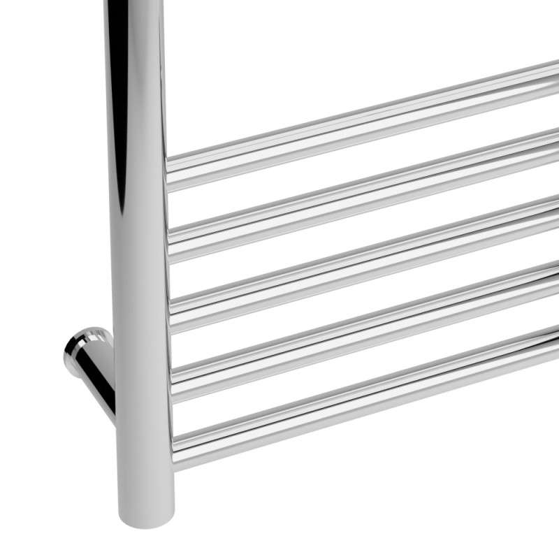 500mm (w) x 900mm (h) Tubo Polished Stainless Steel Dry Electric Towel Rail (In-Built Controller)