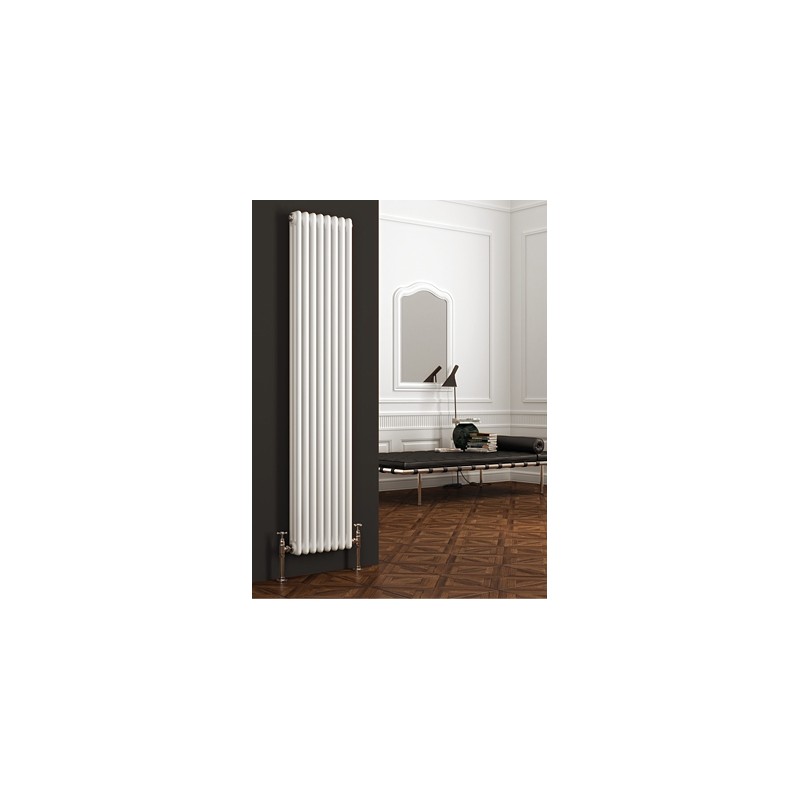 "Korona" 3 Column White Vertical Radiators (2 Sizes)