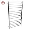 600mm (w) x 1100mm (h) Tubo Polished Stainless Steel Dry Electric Towel Rail (In-Built Controller)