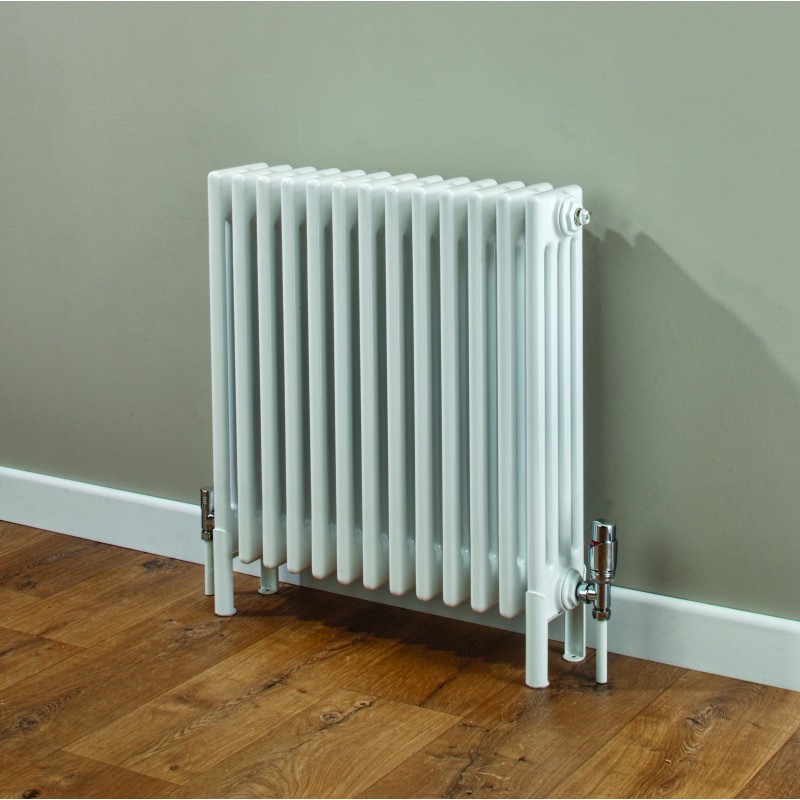 "Korona" 4 Column White Horizontal Radiators (14 Sizes)