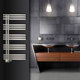 Aeon "Tempest" Designer Brushed Stainless Steel Towel Rails (3 Sizes)