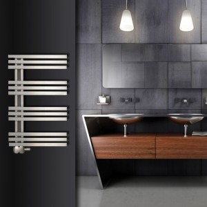 Aeon "Tempest" Designer Brushed Stainless Steel Towel Rails (3 Sizes)