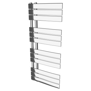 500mm (w) x 1200mm (h) Apollo Chrome Heated Towel Rail