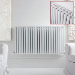 Ultraheat "Klon" Designer White Horizontal Radiator