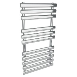 500mm (w) x 930mm (h) Brecon Chrome Oval Tube Towel Rail