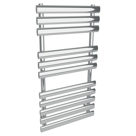 500mm (w) x 930mm (h) Brecon Chrome Oval Tube Towel Rail