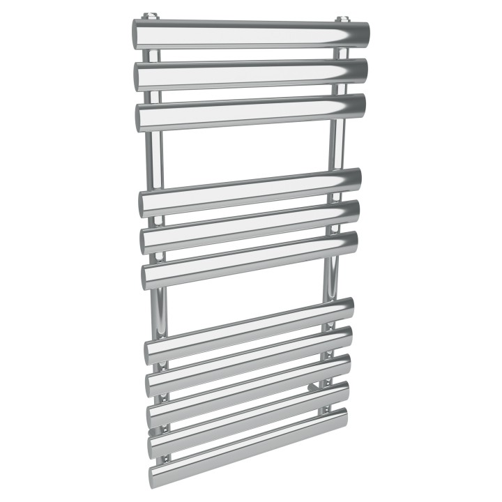 500mm (w) x 930mm (h) Brecon Chrome Oval Tube Towel Rail
