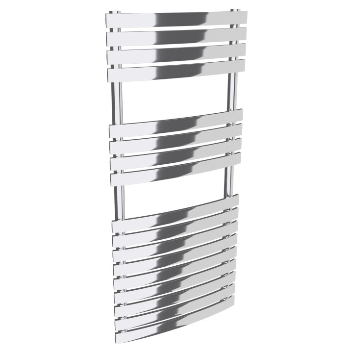 500mm  x 1106mm  Solar Chrome Designer Heated Towel Rail