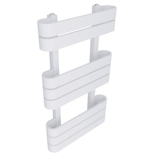 500mm(w) x 850mm(h) Barlo White Designer Towel Rail
