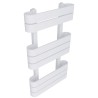 500mm (w) x 850mm (h) Barlo White Oval Tube Towel Rail