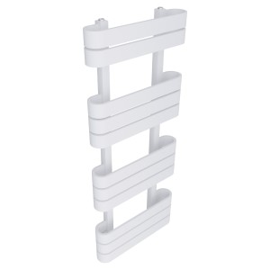 500mm(w) x 1200mm(h) Barlo White Designer Towel Rail