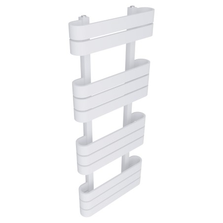 500mm (w) x 1200mm (h) Barlo White Oval Tube Towel Rail