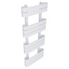 500mm (w) x 1200mm (h) Barlo White Oval Tube Towel Rail