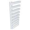 500mm (w) x 1300mm (h) Barlo White Oval Tube Towel Rail