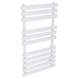 500mm (w) x 930mm (h) Brecon White Oval Tube Towel Rail