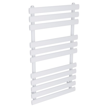 500mm (w) x 930mm (h) Brecon White Oval Tube Towel Rail