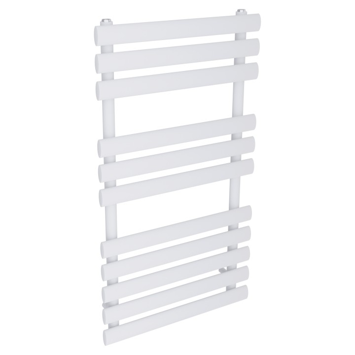 500mm (w) x 930mm (h) Brecon White Oval Tube Towel Rail