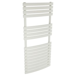 500mm  x 1106mm  Solar White Designer Heated Towel Rail