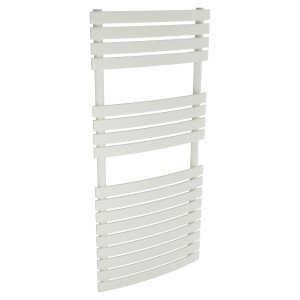 500mm (w) x 1106mm (h) Solar White Designer Towel Rail