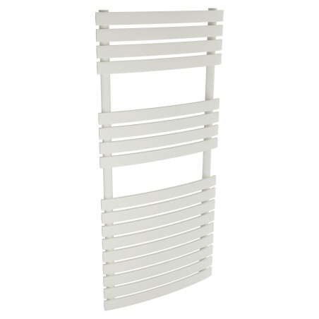 500mm  x 1106mm  Solar White Designer Heated Towel Rail