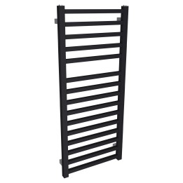500mm (w) x 1165mm (h) Denbigh Black Heated Towel Rail