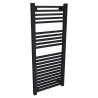 500mm (w) x 1200mm (h) Atlas Black Heated Towel Rail