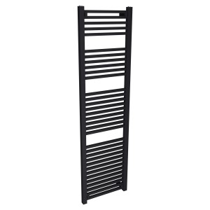 500mm (w) x 1800mm (h) Atlas Black Designer Towel Rail