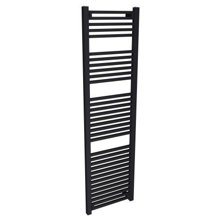 500mm (w) x 1800mm (h) Atlas Black Heated Towel Rail