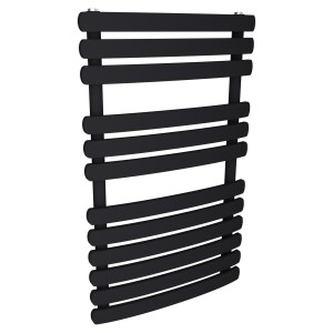 500mm (w) x 800mm (h) Castell Black Heated Towel Rail
