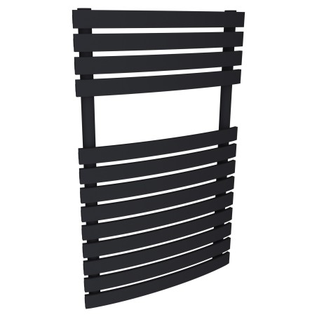 500mm (w) x 788mm (h) Solar Black Designer Heated Towel Rail