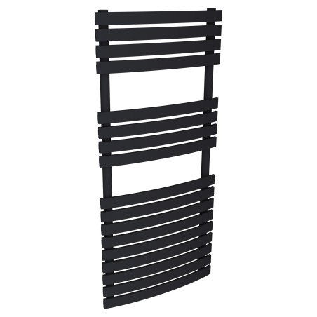 500mm  x 1106mm  Solar Black Designer Heated Towel Rail