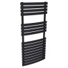 500mm  x 1106mm  Solar Black Designer Heated Towel Rail