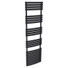 500mm  x 1742mm  Solar Black Designer Heated Towel Rail