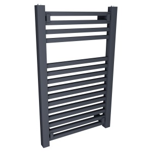 500mm (w) x 800mm (h) Atlas Anthracite Designer Towel Rail