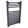500mm (w) x 800mm (h) Atlas Anthracite  Heated Towel Rail