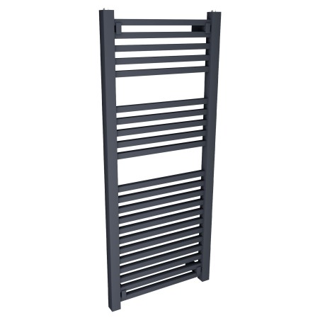 500mm (w) x 1200mm (h) Atlas Anthracite  Heated Towel Rail