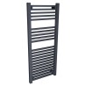 500mm (w) x 1200mm (h) Atlas Anthracite  Heated Towel Rail