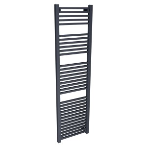 500mm (w) x 1800mm (h) Atlas Anthracite Designer Towel Rail