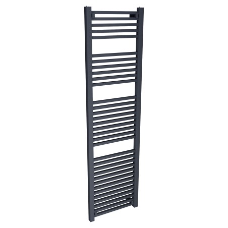 500mm (w) x 1800mm (h) Atlas Anthracite  Heated Towel Rail