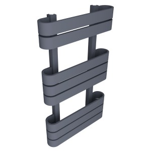 500mm(w) x 850mm(h) Barlo Anthracite Designer Towel Rail