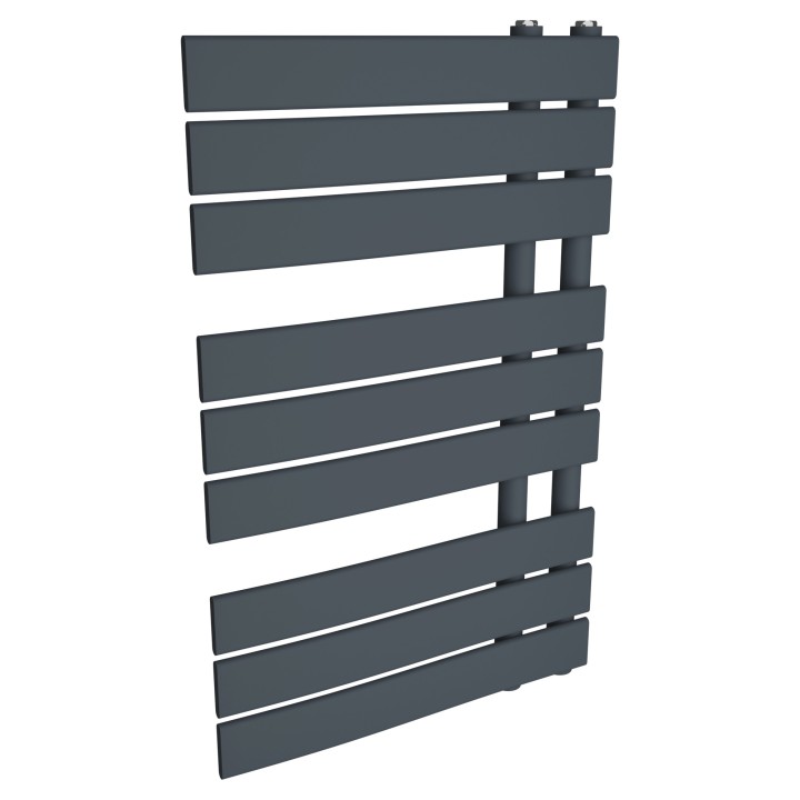 500mm (w) x 800mm (h) Apollo Anthracite Heated Towel Rail