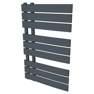 500mm (w) x 800mm (h) Apollo Anthracite Heated Towel Rail