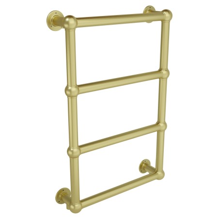 500mm (w) x 750mm (h) Harley Brushed Brass Traditional Wall Mounted Towel Rail Radiator