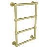 500mm (w) x 750mm (h) Harley Brushed Brass Traditional Wall Mounted Towel Rail Radiator