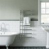 500mm (w) x 1200mm (h) Hampton Chrome Traditional Wall Mounted Towel Rail Radiator
