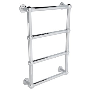 500mm (w) x 750mm (h) Harley Chrome Traditional Wall Mounted Towel Rail Radiator