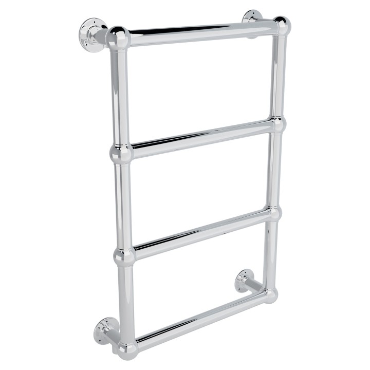 500mm (w) x 750mm (h) Harley Chrome Traditional Wall Mounted Towel Rail Radiator