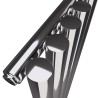 260mm (w) x 1800mm (h) Nebula Chrome Vertical Designer Cylindrical Radiator (5 Tubes) - Close Up