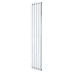 360mm (w) x 1850mm (h) Corwen Chrome Flat Panel Vertical Radiator (5 Sections)