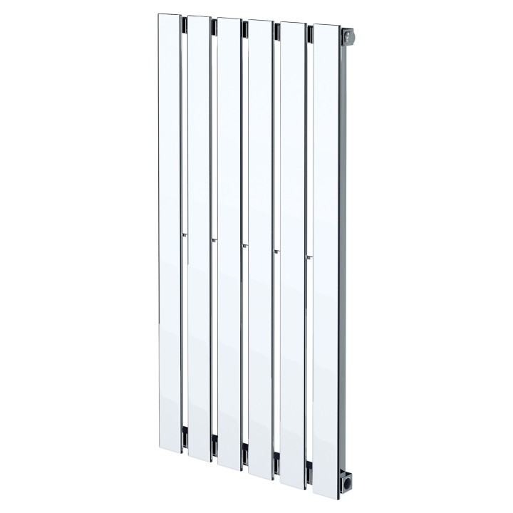 440mm (w) x 850mm (h) Corwen Chrome Vertical Radiator